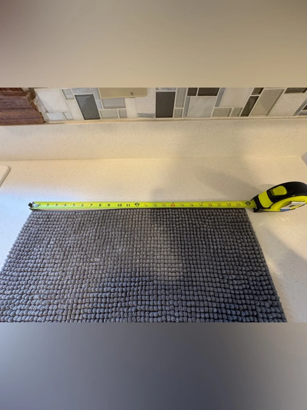 IKEA- Plush Textured Gray Bath Mat